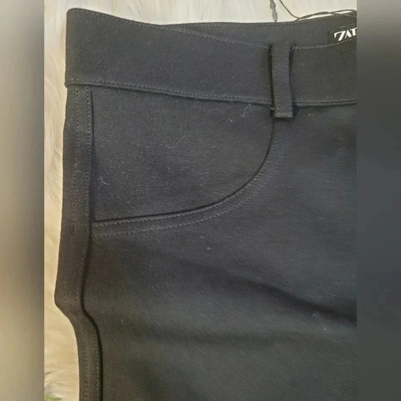 New Zara Woman Womens Dress Pants Size XXL High Rise Trouser Cotton Blend NWT - Picture 6 of 8